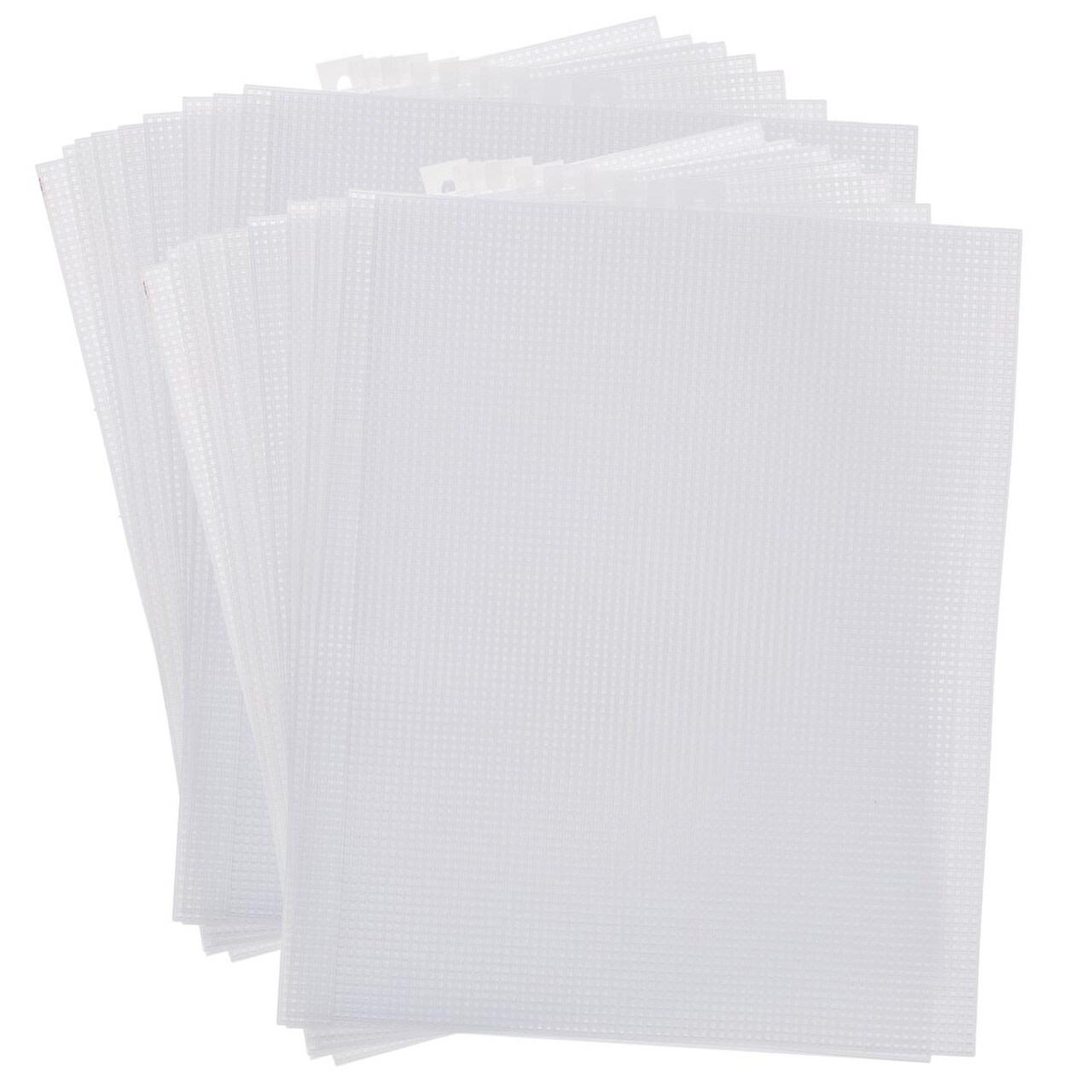 Essentials by Leisure Arts Plastic Canvas Strips – 7 Count, 10.5" x 13.5" Clear, 20 Pack, Plastic Canvas for Needlepoint, Cross Stitch, Embroidery, Crafts and Dimensional Projects